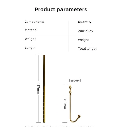 Anal Hooks Set LOCKINK Adjustable 3867 Hook AllNight Anal Golden 0930